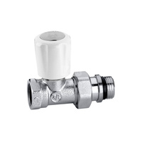 Prosty zawór grzejnikowy do rur stalowych 1" bez uszczelki gumowej