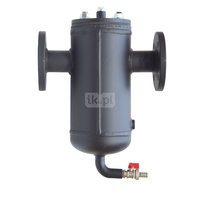 Filtroodmulnik koszowy FMK 300 – DN100 z wyposażeniem dodatkowym, bez izolacji, malowany (z koszem filtracyjnym 500µm, zaworem spustowym i odpowietrznikiem ręcznym, bez izolacji, malowany)