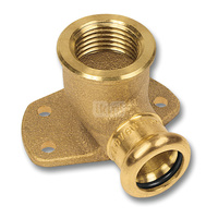 Kolano 90' SANHA PURAPRESS Brąz 15 mm x 1/2'' (ZW x GW)