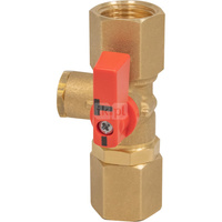 Kurek manometryczny AMC 2-drogowy, 2x nakrętka G1/2'', PN25