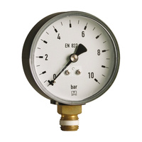 Hydromanometr HY 80 RAD fi 80 mm 0-1 6 bar 1/2 rad kl 2 5