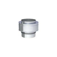 Zakończenie wylotu rury dwuściennej Ø80mm nadciśnienie Ts do 200°C