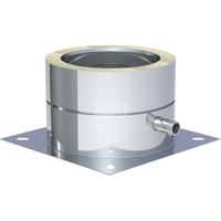 Płyta fundamentowa fi300mm z odpływem skroplin w bok montaż na cokole