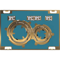 Przycisk uruchamiający Geberit Sigma21, przedni, uniwersalny, pierścienie: mosiądz