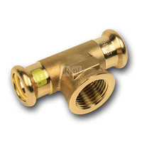 Trójnik SANHA Press Gas Miedź (35 mm x 1/2'' x 35 mm) (ZW x GW x ZW)