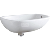 Umywalka Citterio stawiana na blat 56x40 cm, z przelewem i odpływem push-open, KT