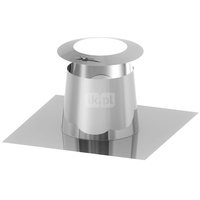 Przejście dachowe płaskie aluminiowe z kołnierzem fi130mm