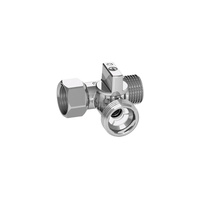 MINI trójnik z zaworem 1/2 GZ x 3/4 GZ x 3/4 GW