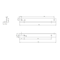 System CORAB PI-057.1- ramiona tylne L395, dach płaski inwazyjny, 15 ST. pion AL.
