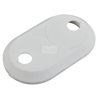 Rozeta do rur podwójna 16 mm, biała