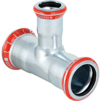 Trójnik GEBERIT Mapress C-Stahl redukcyjny Stal54mm x 18mm x 54mm (DN 50 x DN 15 x DN 50) (Mufa zaciskowa x Mufa zaciskowa x Mufa zaciskowa)