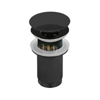 SPPMK03OW Z-r spust.mos. G11/4 do umywalki z przelew.z koszem przycisk duży okrągły wypukły czarny mat