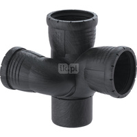 Trójnik studzienkowy Geberit Silent-Pro 87.5° prawy d90