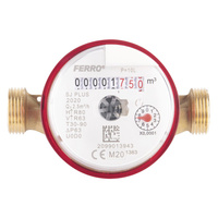 Wodomierz jednostrumieniowy suchobieżny (antymagnetyczny), do wody ciepłej, przystosowany do kablowego odczytu zdalnego, 1/2"