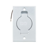 Gniazdo ssące Top metal podłogowe białe