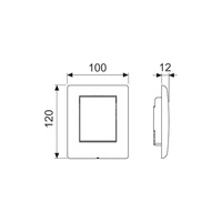 TECEplanus - przycisk spłukujący do pisuaru, biały matowy