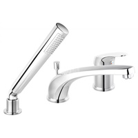 FERRO ONE bateria wannowa stojąca, trzyotworowa, chrom