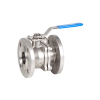 Kurek kulowy kołnierzowy ze stali AISI 316 ART.2528 PN40 DN 32