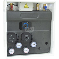 Zestaw mieszający z rozdzielaczem AZB 405 w szafce, bez mieszania, zawór obrotowy z siłownikiem ARM 141