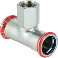 Trójnik Geberit Mapress C-Stahl FKM przejściowy z gw.wewn. d42-Rp½