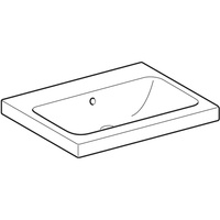 Umywalka iCon Light stawiana na blat, 60 cm bez otworu, z przelewem, 