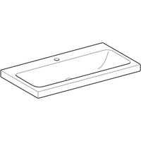 Umywalka iCon Light 90 cm, z otworem na środku, bez przelewu, 