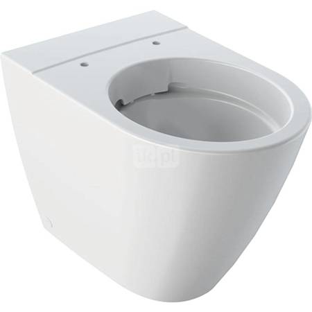 Miska stojąca WC iCon, przylegająca do ściany, ukryte mocowania, Rimfree